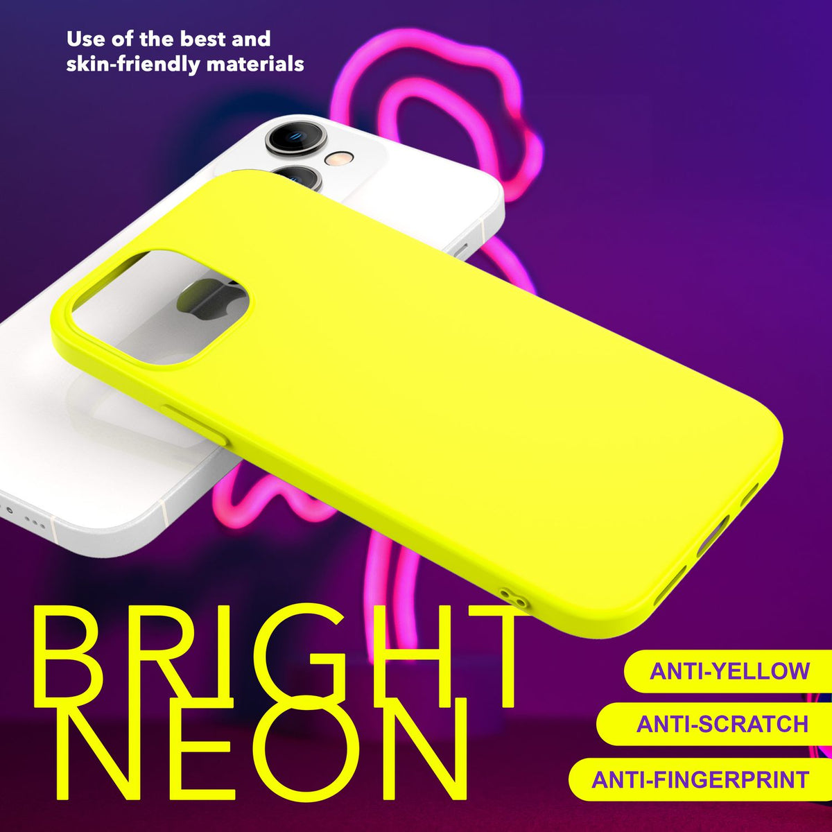 NALIA Neon Cover für iPhone 15 Hülle, Bunte Silikonhülle Intensive Farbe, Samtig Weich Gummierte Handyhülle, Soft Case NALIA Berlin