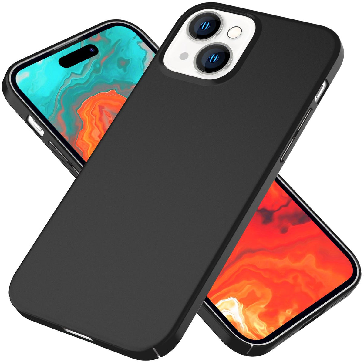 NALIA Ultra Slim Hardcase für iPhone 15 – Anti-Fingerabdruck & 0.5mm Dünn – PUREFIT (Matt & Leicht) – Marke aus Berlin
