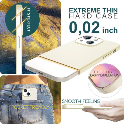 NALIA Ultra Slim Hardcase für iPhone 15 – Anti-Fingerabdruck & 0.5mm Dünn – PUREFIT (Matt & Leicht) – Marke aus Berlin