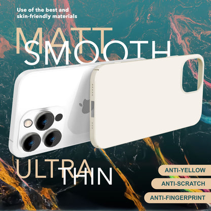 NALIA Ultra Slim Hardcase für iPhone 15 Pro Max – Anti-Fingerabdruck & 0.5mm Dünn – PUREFIT (Matt & Leicht) – Marke aus Berlin