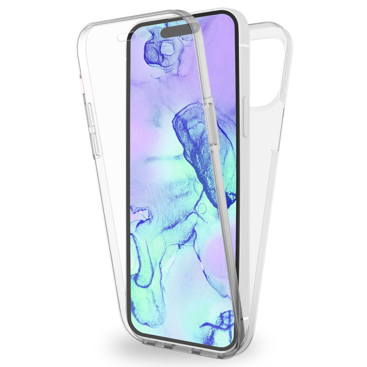 NALIA 360° Hülle für iPhone 15 – Vorne & Hinten Schutz – 360GUARD (Full-Body Case) – Marke aus Berlin