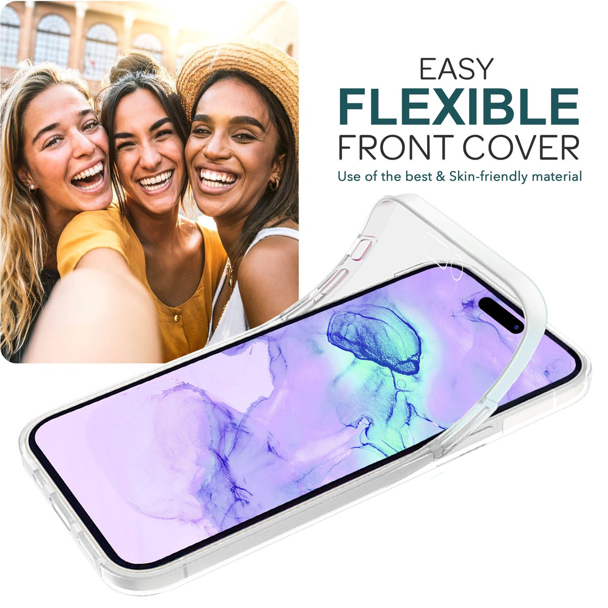 NALIA 360° Hülle für iPhone 15 Pro – Vorne & Hinten Schutz – 360GUARD (Full-Body Case) – Marke aus Berlin
