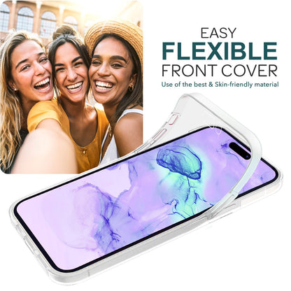 NALIA 360° Hülle für iPhone 15 Pro – Vorne & Hinten Schutz – 360GUARD (Full-Body Case) – Marke aus Berlin