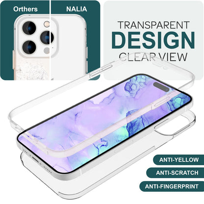 NALIA 360° Hülle für iPhone 15 Pro Max – Vorne & Hinten Schutz – 360GUARD (Full-Body Case) – Marke aus Berlin
