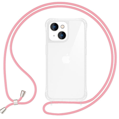 NALIA Handykette für iPhone 15 – Transparentes Hybrid-Case & Band – HANGIT PRO (Anti-Gelb Rückseite & Verstellbar) – Marke aus Berlin