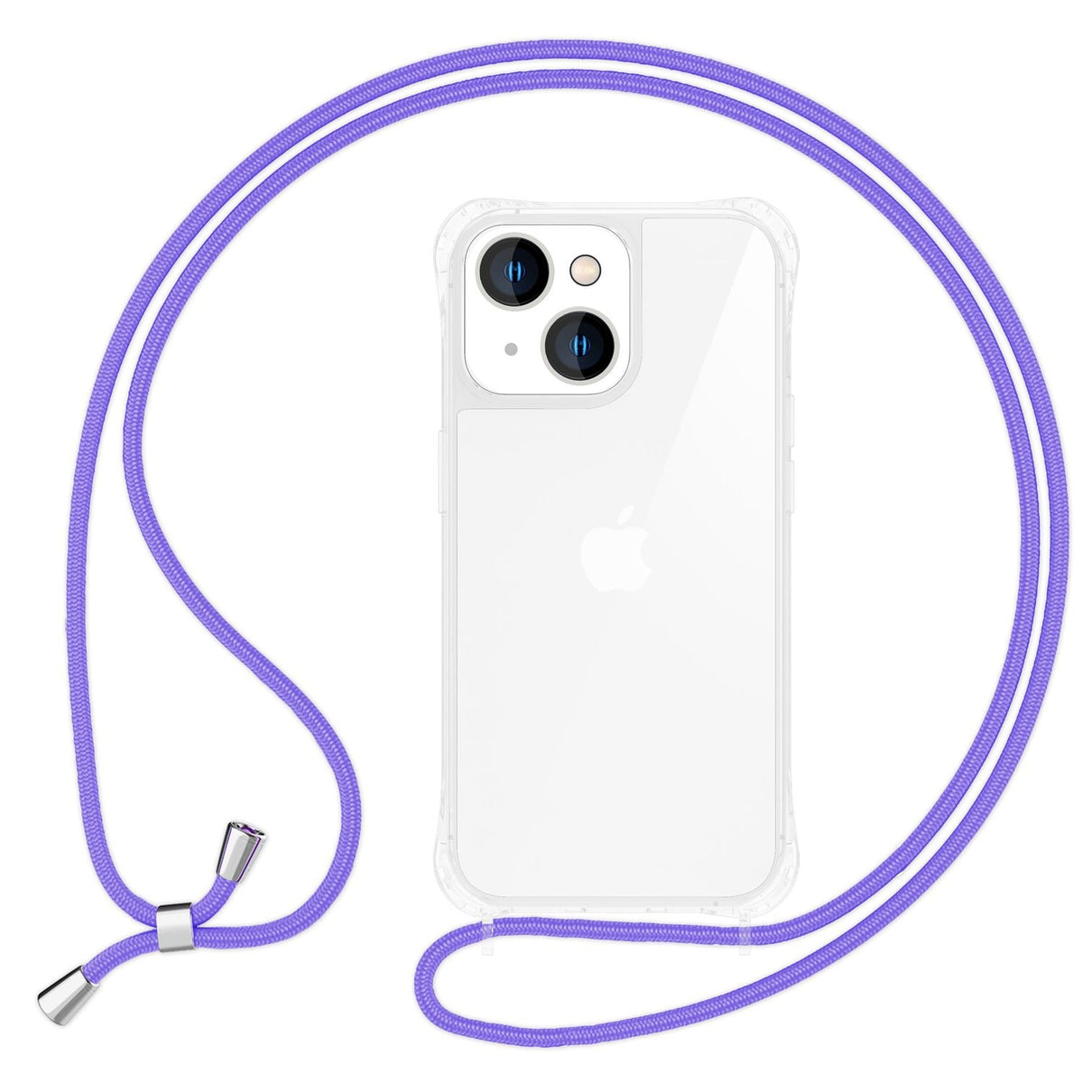 NALIA Handykette für iPhone 15 Plus – Transparentes Hybrid-Case & Band – HANGIT PRO (Anti-Gelb Rückseite & Verstellbar) – Marke aus Berlin