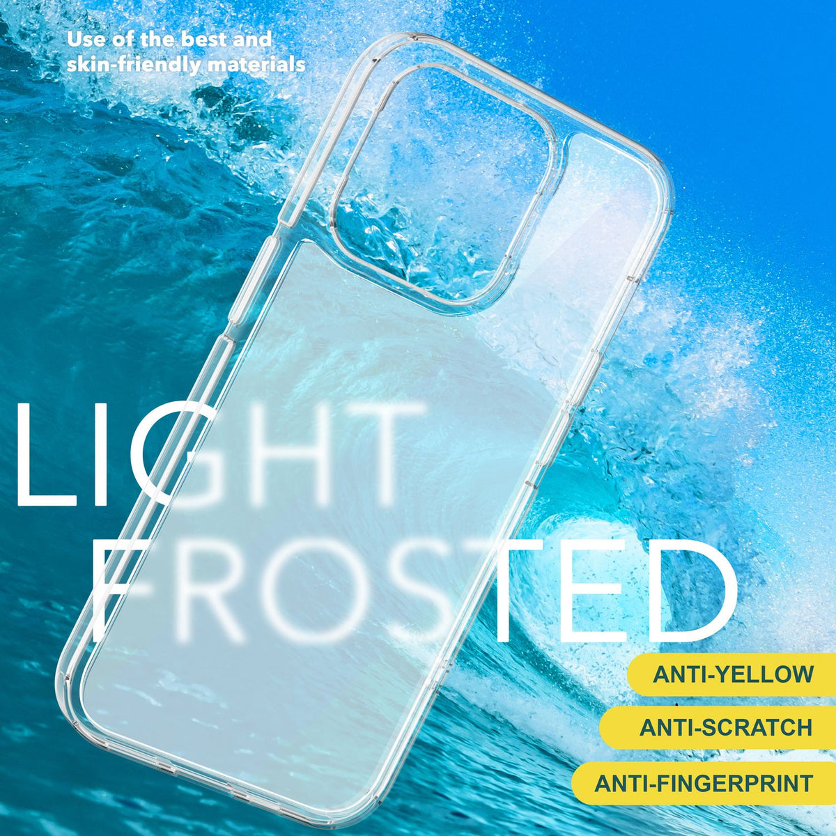 NALIA Matt-Transparentes Case für iPhone 15 – Milchglas-Optik & Anti-Fingerprint – NYTE (Stoßfest, Harte Rückseite & Silikon Bumper) – Marke aus Berlin