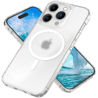 NALIA Mattes Magnet Case für iPhone 15 Pro – MagSafe kompatibel – ONYX (Edle Milchglas-Optik, Anti-Fingerprint & Grip) – Marke aus Berlin