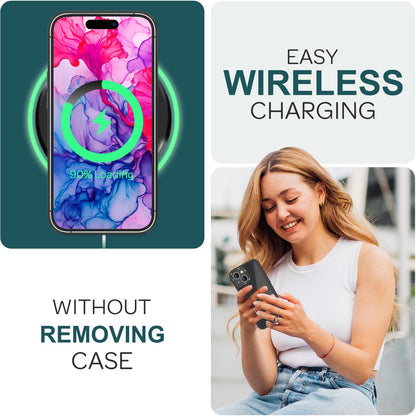 NALIA Matte Handyhülle für iPhone 15 Plus – Stoßfester Silikon-Rahmen & Semi-Transparent – FUZION (Anti-Fingerprint Case) – Marke aus Berlin