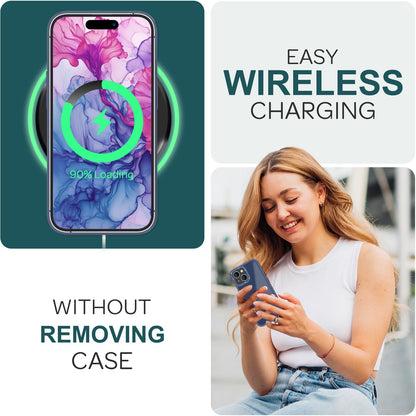 NALIA Matte Handyhülle für iPhone 15 Plus – Stoßfester Silikon-Rahmen & Semi-Transparent – FUZION (Anti-Fingerprint Case) – Marke aus Berlin