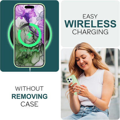 NALIA Matte Handyhülle für iPhone 15 Pro – Stoßfester Silikon-Rahmen & Semi-Transparent – FUZION (Anti-Fingerprint Case) – Marke aus Berlin