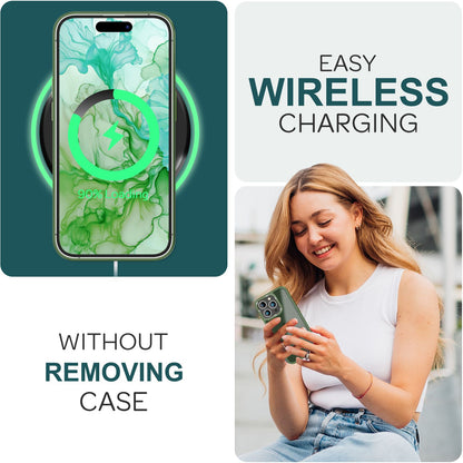 NALIA Matte Handyhülle für iPhone 15 Pro – Stoßfester Silikon-Rahmen & Semi-Transparent – FUZION (Anti-Fingerprint Case) – Marke aus Berlin