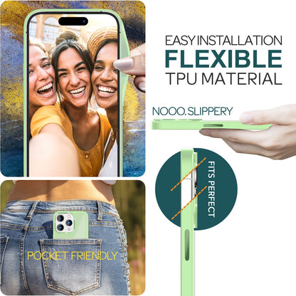 NALIA Matte Handyhülle für iPhone 15 Pro Max – Stoßfester Silikon-Rahmen & Semi-Transparent – FUZION (Anti-Fingerprint Case) – Marke aus Berlin