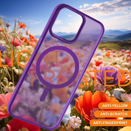NALIA Magnet-Case für iPhone 15 – Matt-Transparent & MagSafe Kompatibel – MATTEX (Rutschfest, Stoßfest & Anti-Fingerabdruck) – Marke aus Berlin