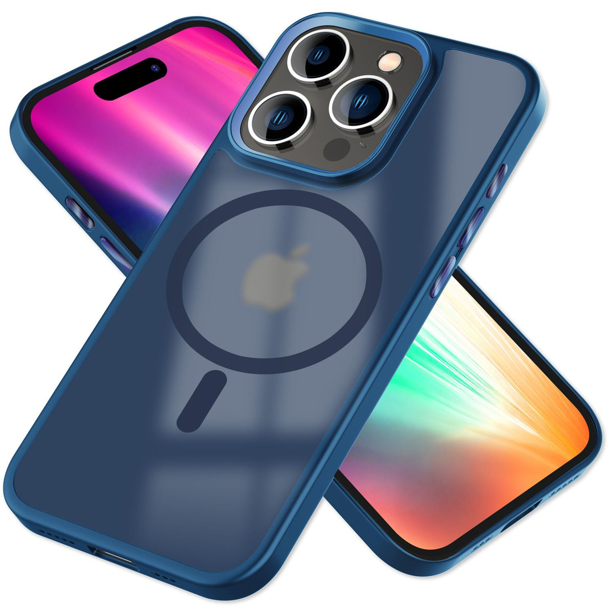 NALIA Magnet-Case für iPhone 15 Pro – Matt-Transparent & MagSafe Kompatibel – MATTEX (Rutschfest, Stoßfest & Anti-Fingerabdruck) – Marke aus Berlin
