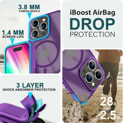 NALIA Magnet-Case für iPhone 15 Pro – Matt-Transparent & MagSafe Kompatibel – MATTEX (Rutschfest, Stoßfest & Anti-Fingerabdruck) – Marke aus Berlin