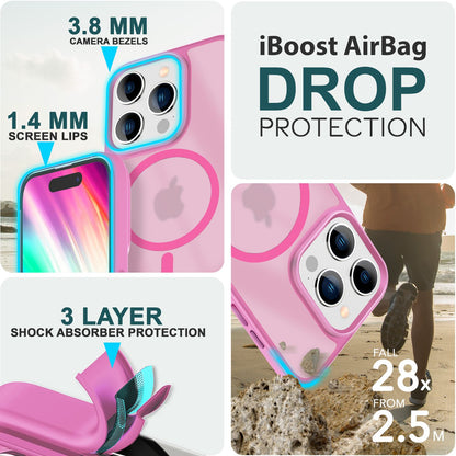 NALIA Magnet-Case für iPhone 15 Pro – Matt-Transparent & MagSafe Kompatibel – MATTEX (Rutschfest, Stoßfest & Anti-Fingerabdruck) – Marke aus Berlin