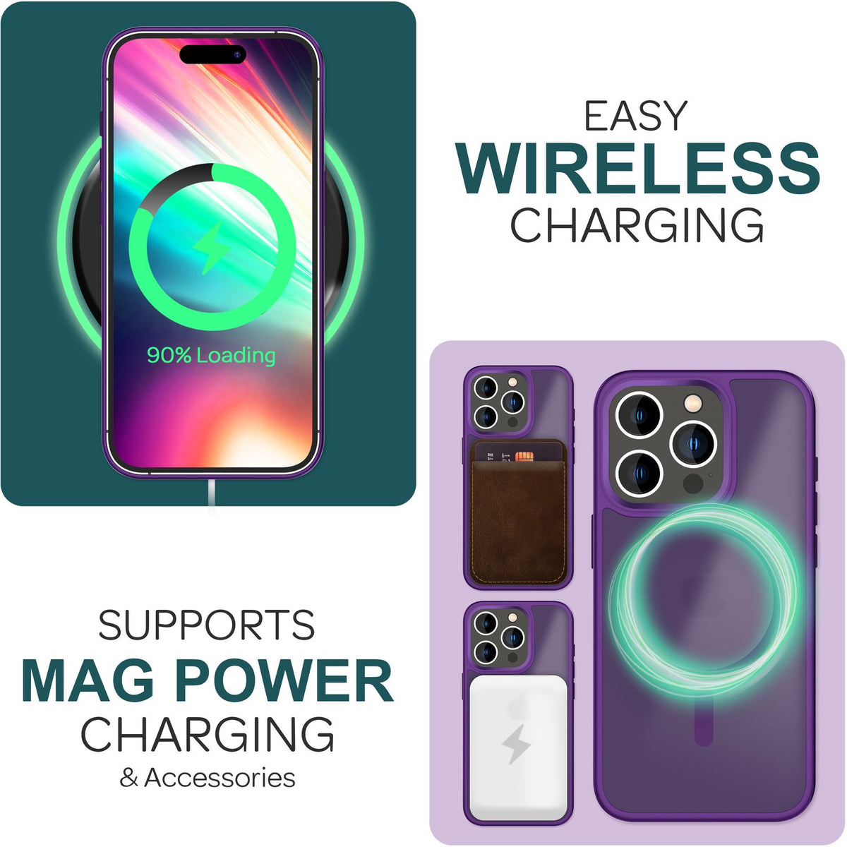 NALIA Magnet-Case für iPhone 15 Pro – Matt-Transparent & MagSafe Kompatibel – MATTEX (Rutschfest, Stoßfest & Anti-Fingerabdruck) – Marke aus Berlin