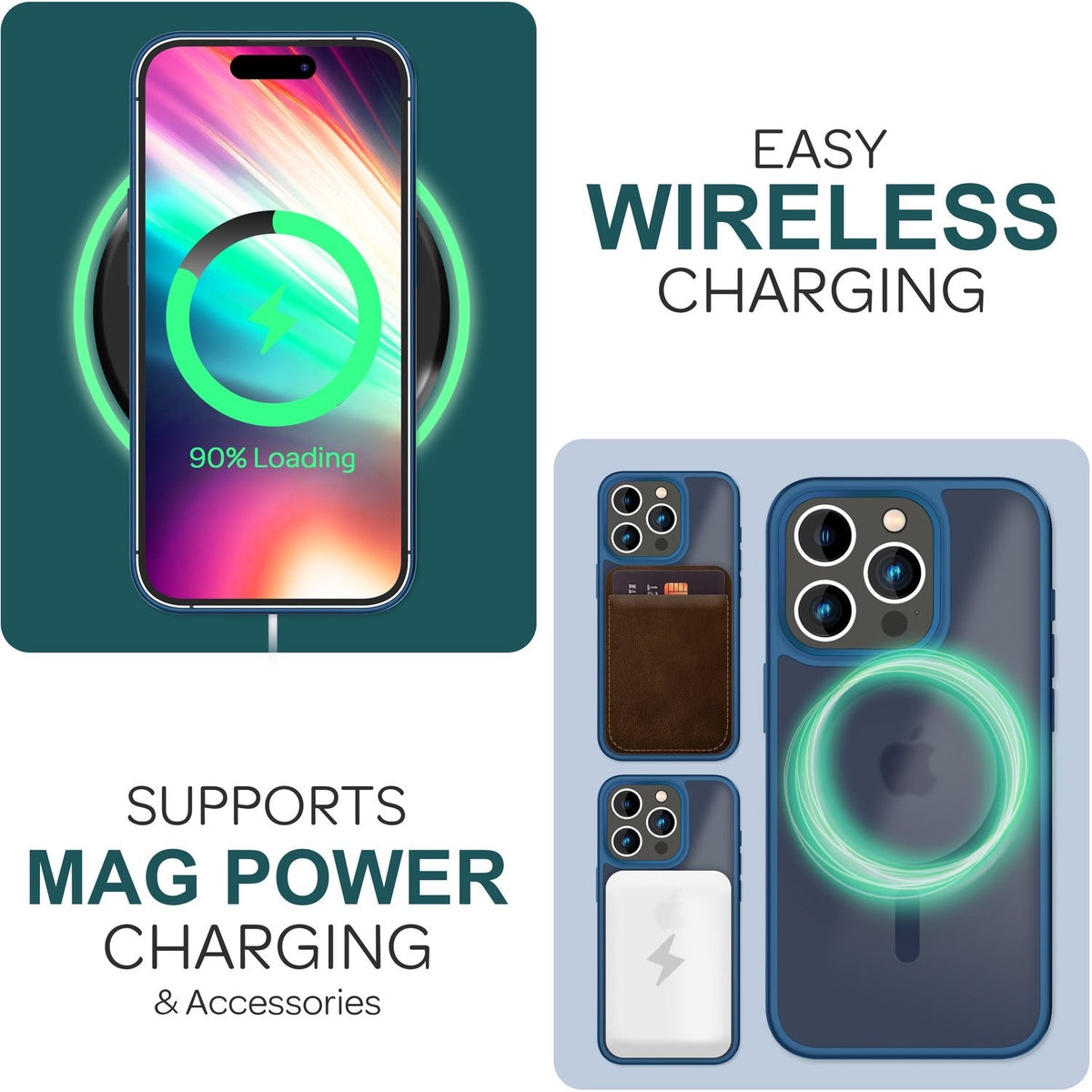 NALIA Magnet-Case für iPhone 15 Pro – Matt-Transparent & MagSafe Kompatibel – MATTEX (Rutschfest, Stoßfest & Anti-Fingerabdruck) – Marke aus Berlin