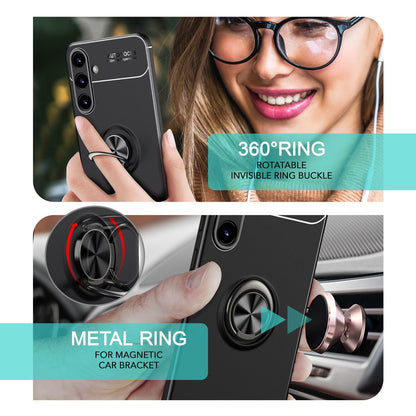 NALIA Ringhülle für Samsung Galaxy S24 Plus – Ring-Ständer 360° & für Magnet-Halter – GRIP360 (Mattiertes Silikon Case) – Marke aus Berlin