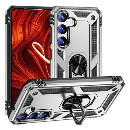 NALIA Panzerhülle für Samsung Galaxy S24 Plus – Ring-Ständer 360° & Magnet-Halterung Kompatibel – RINGDEFEND (Stoßfestes Outdoor Case) – Marke aus Berlin