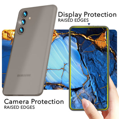 NALIA Ultra Slim Hardcase für Samsung Galaxy S24 – Matt & 0.3mm Dünn – PHANTOM (Dünnes Cover & Kamera-Vollschutz) – Marke aus Berlin