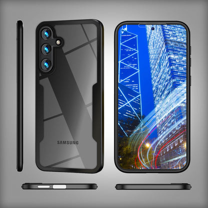 NALIA 360° Hülle für Samsung Galaxy S24 – Vergilbungsfrei & Rutschfester Matt-Rahmen – SURROUND (Full-Body Case mit Kameraschutz) – Marke aus Berlin