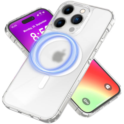 NALIA Mattes Magnet Case für iPhone 16 Pro – MagSafe kompatibel – ONYX (Edle Milchglas-Optik, Anti-Fingerprint & Grip) – Marke aus Berlin