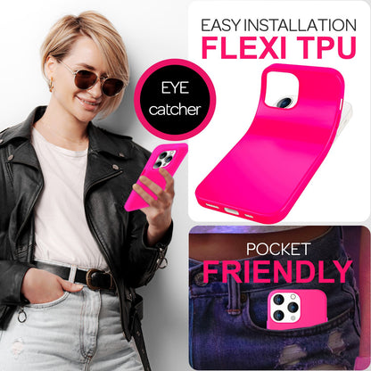 NALIA Neon Silikonhülle für iPhone 16 Pro Max – Soft-Touch & Signal-Neon – NEONSHOCK (Matte Schutzhülle) – Marke aus Berlin