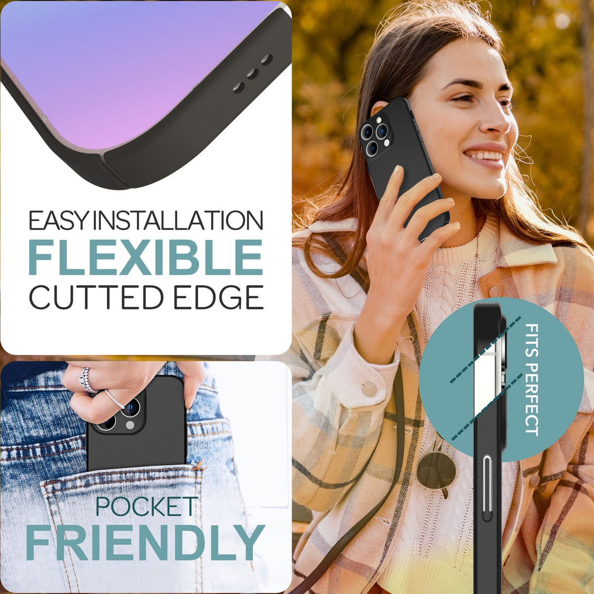 NALIA Ultra Slim Hardcase für iPhone 16 Pro – Anti-Fingerabdruck & 0.5mm Dünn – PUREFIT (Matt & Leicht) – Marke aus Berlin