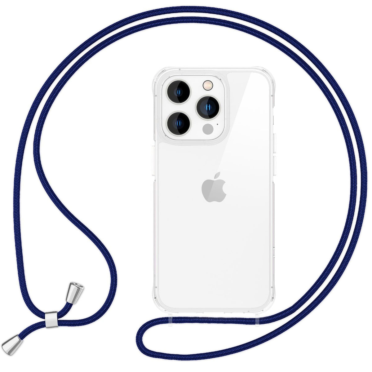 NALIA Handykette für iPhone 16 Pro Max – Transparentes Hybrid-Case & Band – HANGIT PRO (Anti-Gelb Rückseite & Verstellbar) – Marke aus Berlin