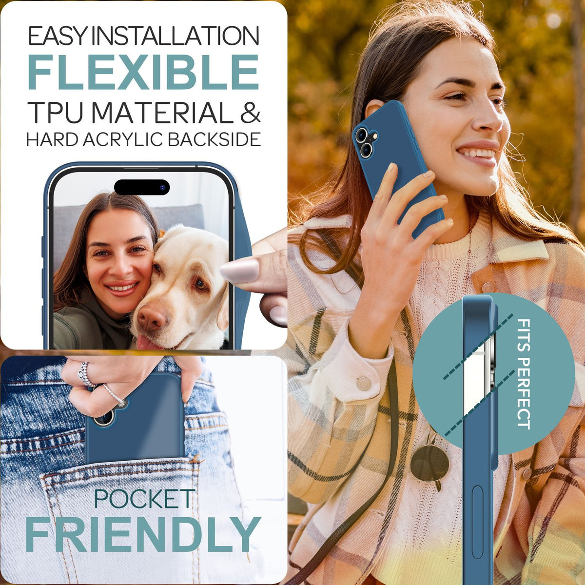 NALIA Matte Handyhülle für iPhone 16 – Stoßfester Silikon-Rahmen & Semi-Transparent – FUZION (Anti-Fingerprint Case) – Marke aus Berlin