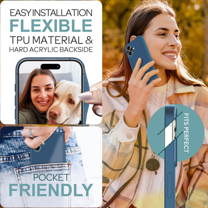 NALIA Matte Handyhülle für iPhone 16 – Stoßfester Silikon-Rahmen & Semi-Transparent – FUZION (Anti-Fingerprint Case) – Marke aus Berlin