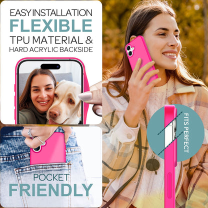 NALIA Matte Handyhülle für iPhone 16 – Stoßfester Silikon-Rahmen & Semi-Transparent – FUZION (Anti-Fingerprint Case) – Marke aus Berlin