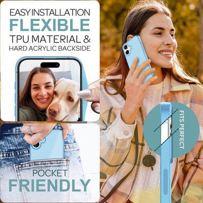 NALIA Matte Handyhülle für iPhone 16 – Stoßfester Silikon-Rahmen & Semi-Transparent – FUZION (Anti-Fingerprint Case) – Marke aus Berlin
