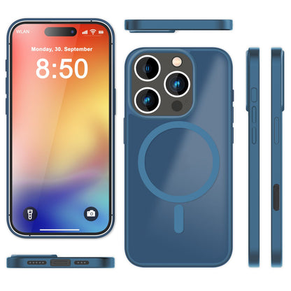 NALIA Magnet-Case für iPhone 16 Pro Max – Matt-Transparent & MagSafe Kompatibel – MATTEX (Rutschfest, Stoßfest & Anti-Fingerabdruck) – Marke aus Berlin