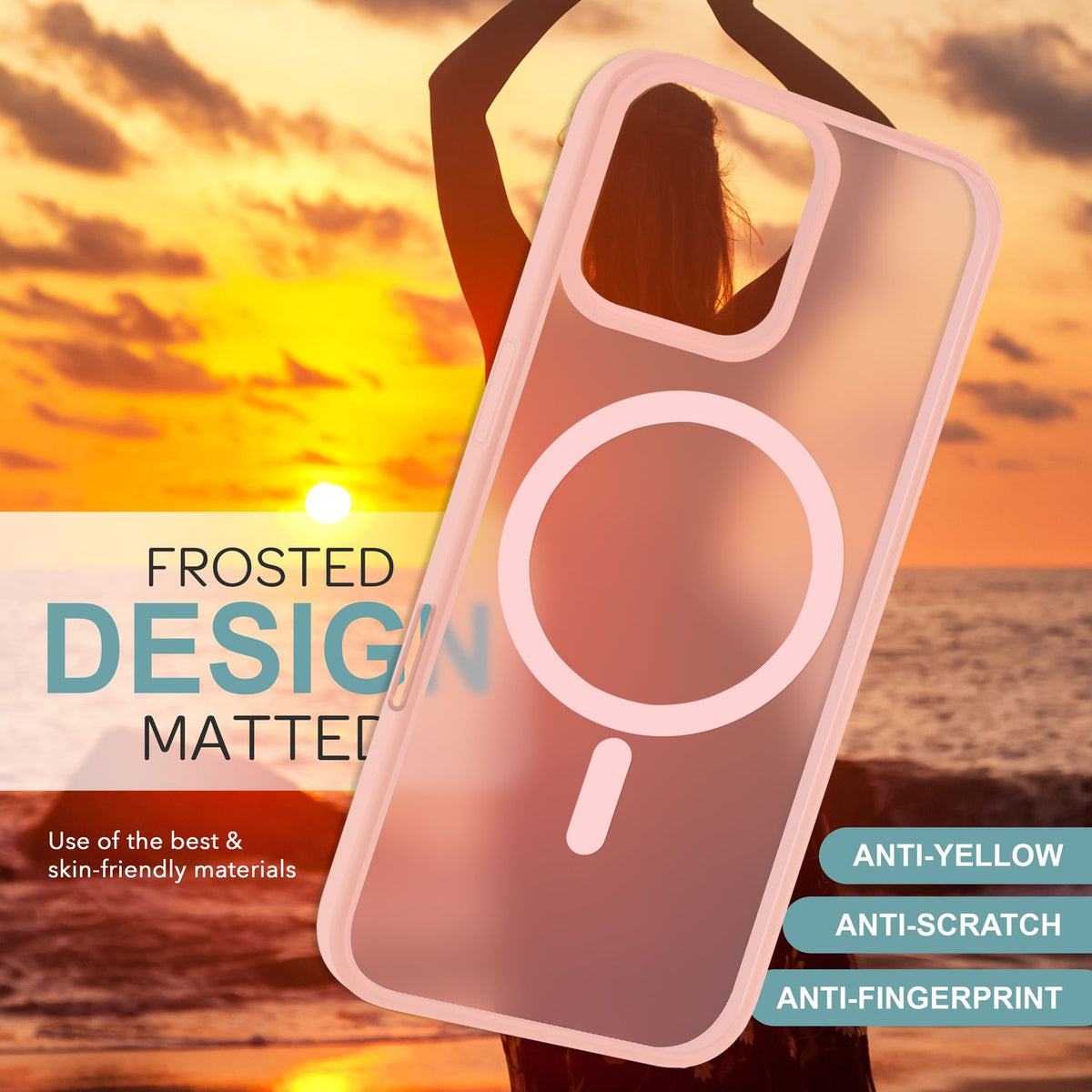 NALIA Magnet-Case für iPhone 16 Pro Max – Matt-Transparent & MagSafe Kompatibel – MATTEX (Rutschfest, Stoßfest & Anti-Fingerabdruck) – Marke aus Berlin
