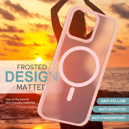 NALIA Magnet-Case für iPhone 16 Pro Max – Matt-Transparent & MagSafe Kompatibel – MATTEX (Rutschfest, Stoßfest & Anti-Fingerabdruck) – Marke aus Berlin