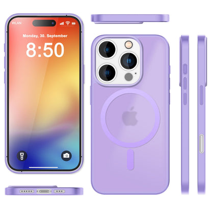 NALIA Magnet-Case für iPhone 16 Pro Max – Matt-Transparent & MagSafe Kompatibel – MATTEX (Rutschfest, Stoßfest & Anti-Fingerabdruck) – Marke aus Berlin