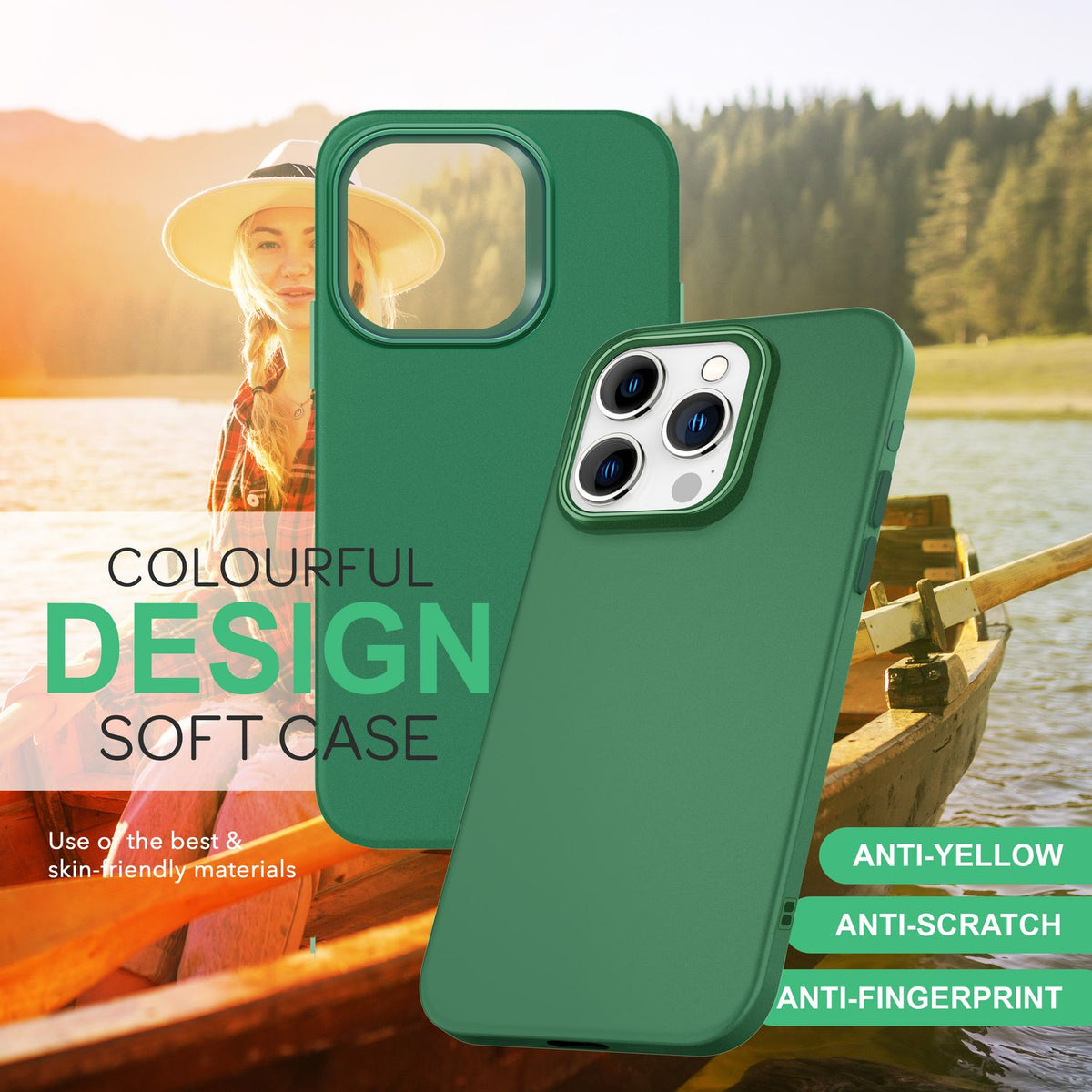 NALIA Silikonhülle für iPhone 16 Pro – Matt & Griffig Soft-Touch – ASTRON (Flexibles TPU Case & Stoßfest) – Marke aus Berlin