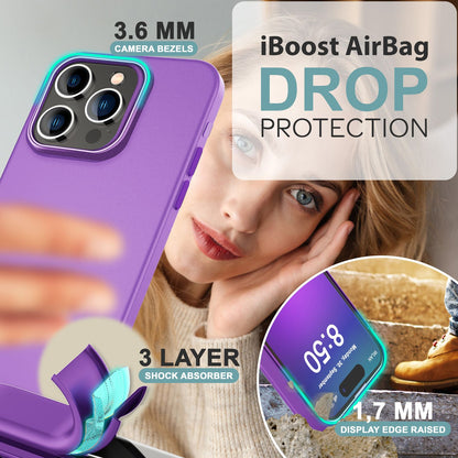 NALIA Silikonhülle für iPhone 16 Pro – Matt & Griffig Soft-Touch – ASTRON (Flexibles TPU Case & Stoßfest) – Marke aus Berlin