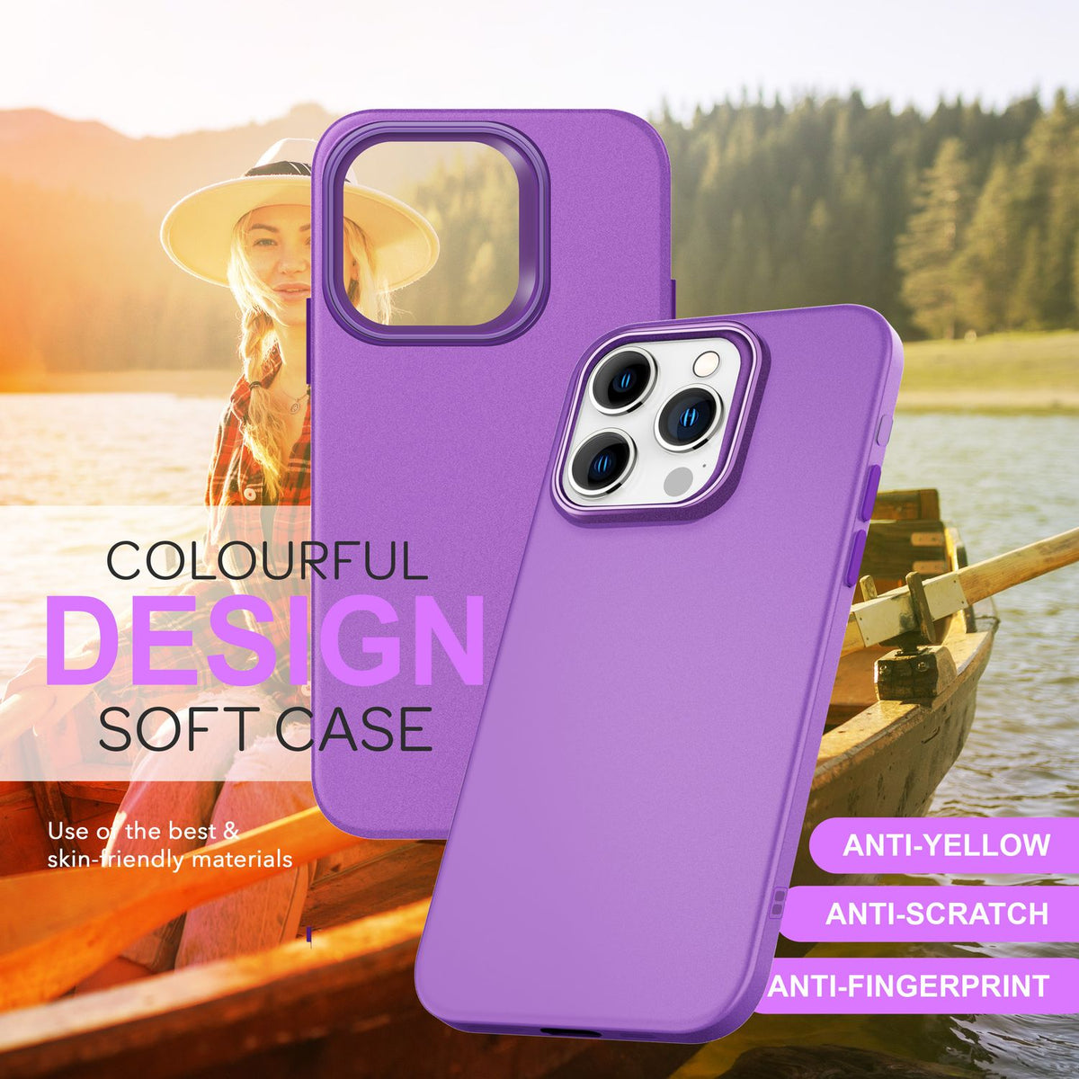 NALIA Silikonhülle für iPhone 16 Pro Max – Matt & Griffig Soft-Touch – ASTRON (Flexibles TPU Case & Stoßfest) – Marke aus Berlin