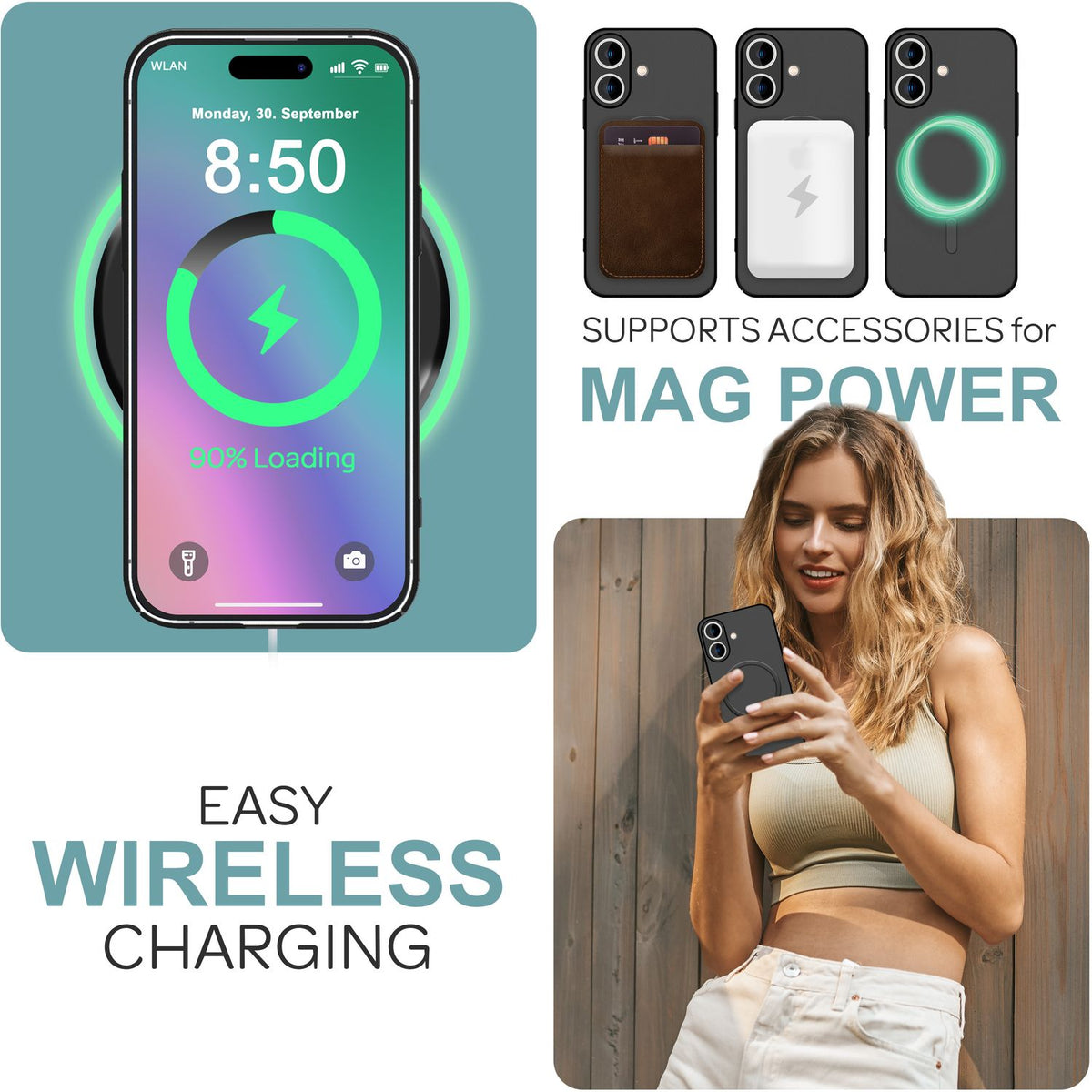 NALIA Ultra-Slim Hardcase für iPhone 16 Plus – MagSafe kompatibel & 0.3mm Dünn – THINIX (Mattes & Schlankes Case) – Marke aus Berlin