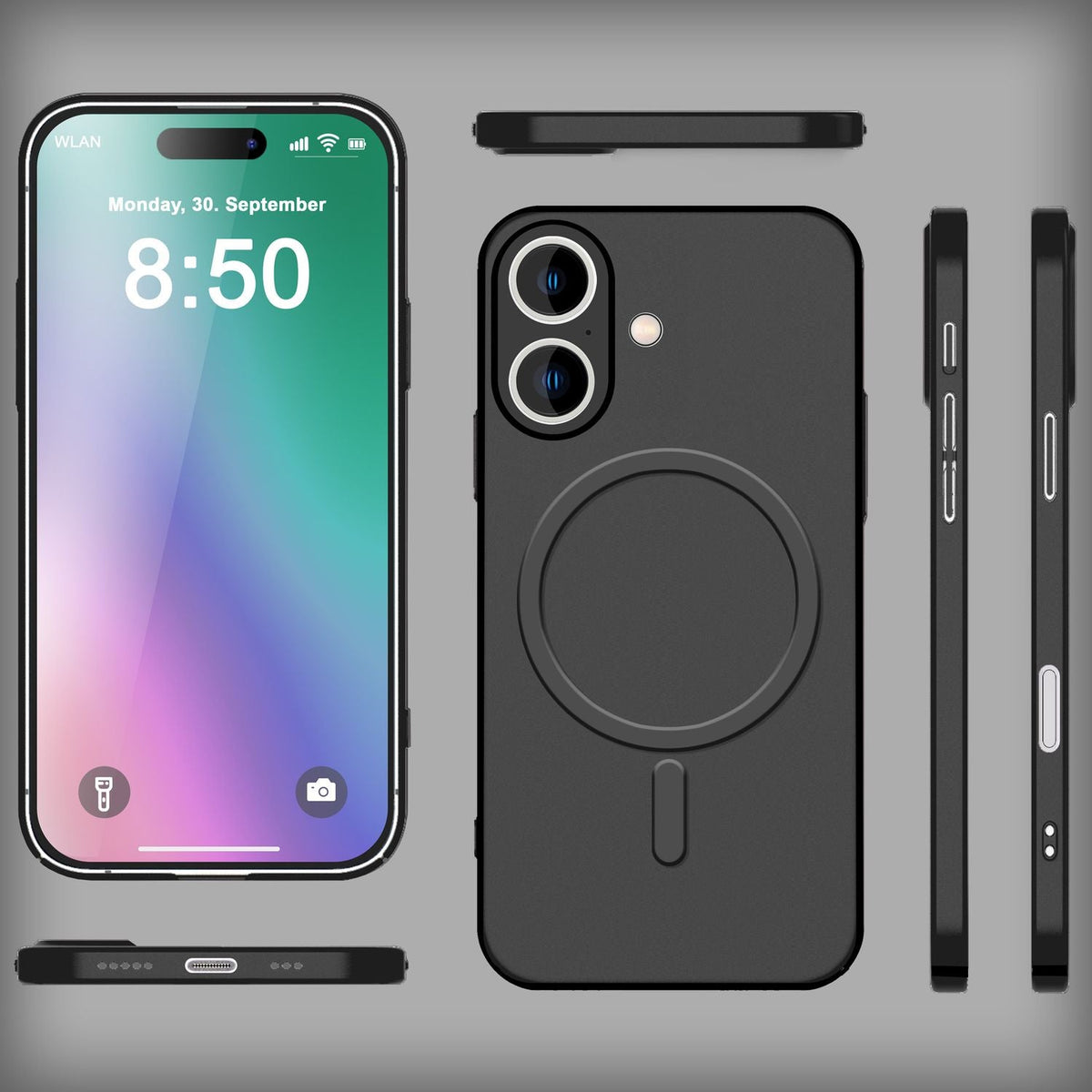 NALIA Ultra-Slim Hardcase für iPhone 16 Plus – MagSafe kompatibel & 0.3mm Dünn – THINIX (Mattes & Schlankes Case) – Marke aus Berlin