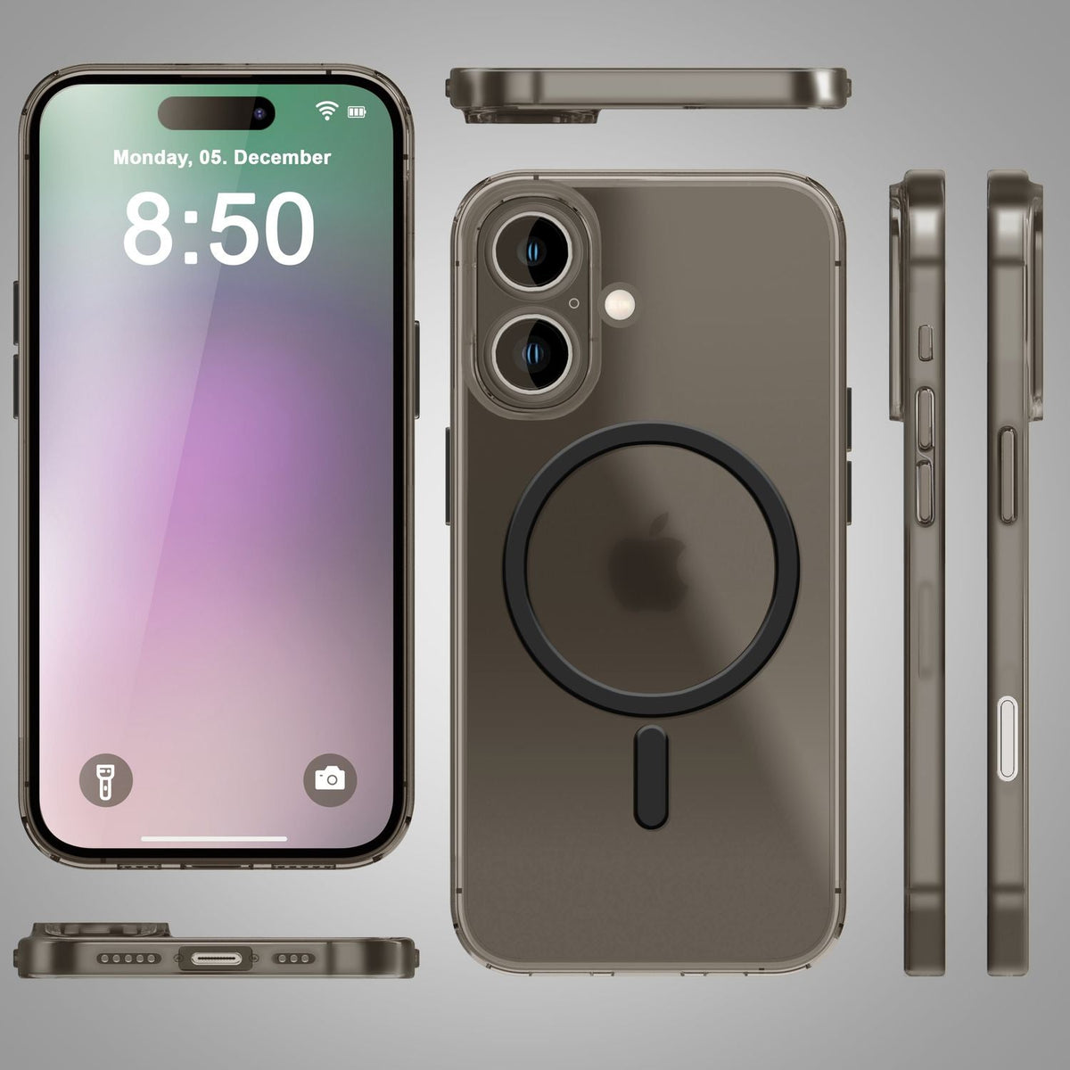 NALIA Ultra-Slim Hardcase für iPhone 16 Plus – MagSafe kompatibel & 0.3mm Dünn – THINIX (Mattes & Schlankes Case) – Marke aus Berlin