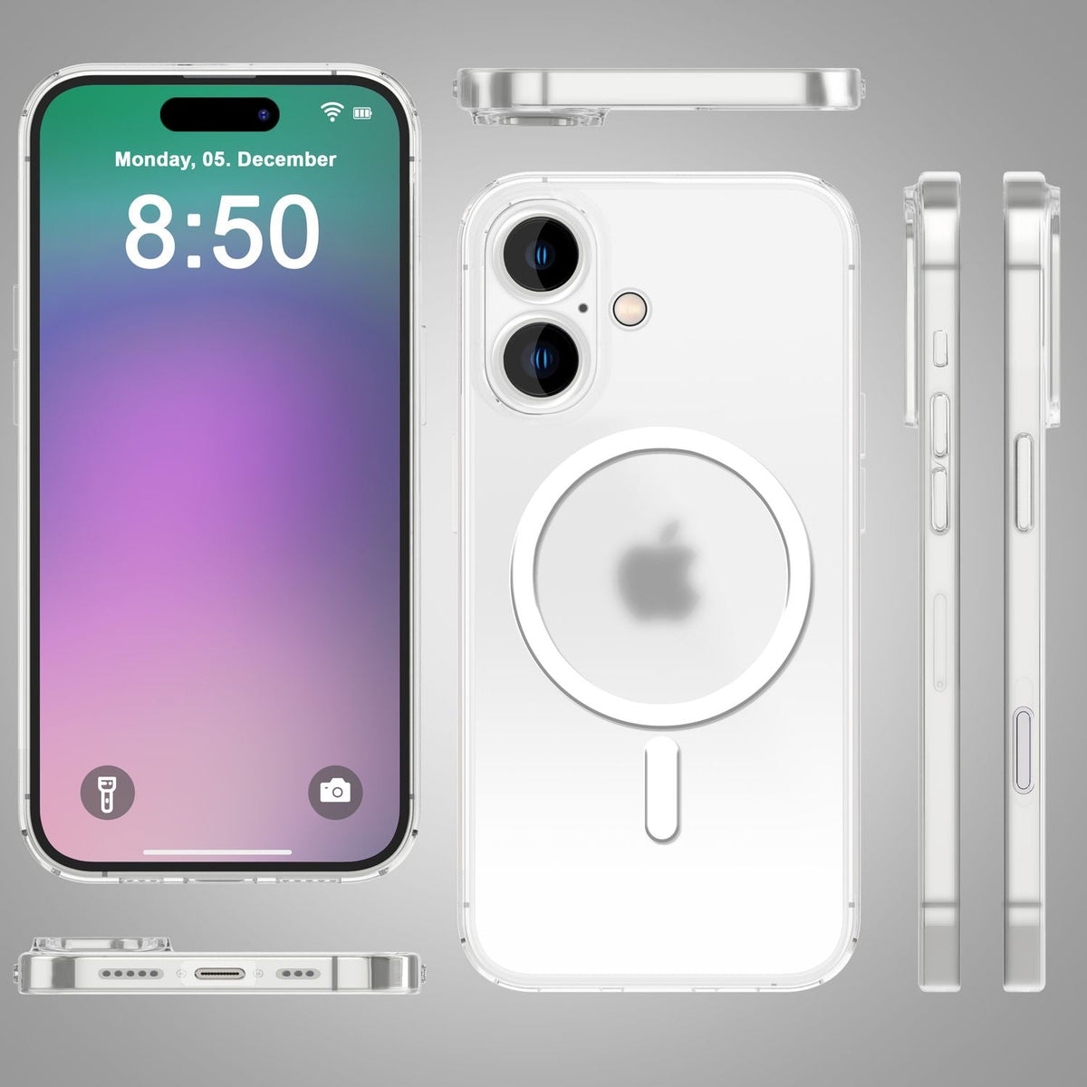 NALIA Ultra-Slim Hardcase für iPhone 16 Plus – MagSafe kompatibel & 0.3mm Dünn – THINIX (Mattes & Schlankes Case) – Marke aus Berlin