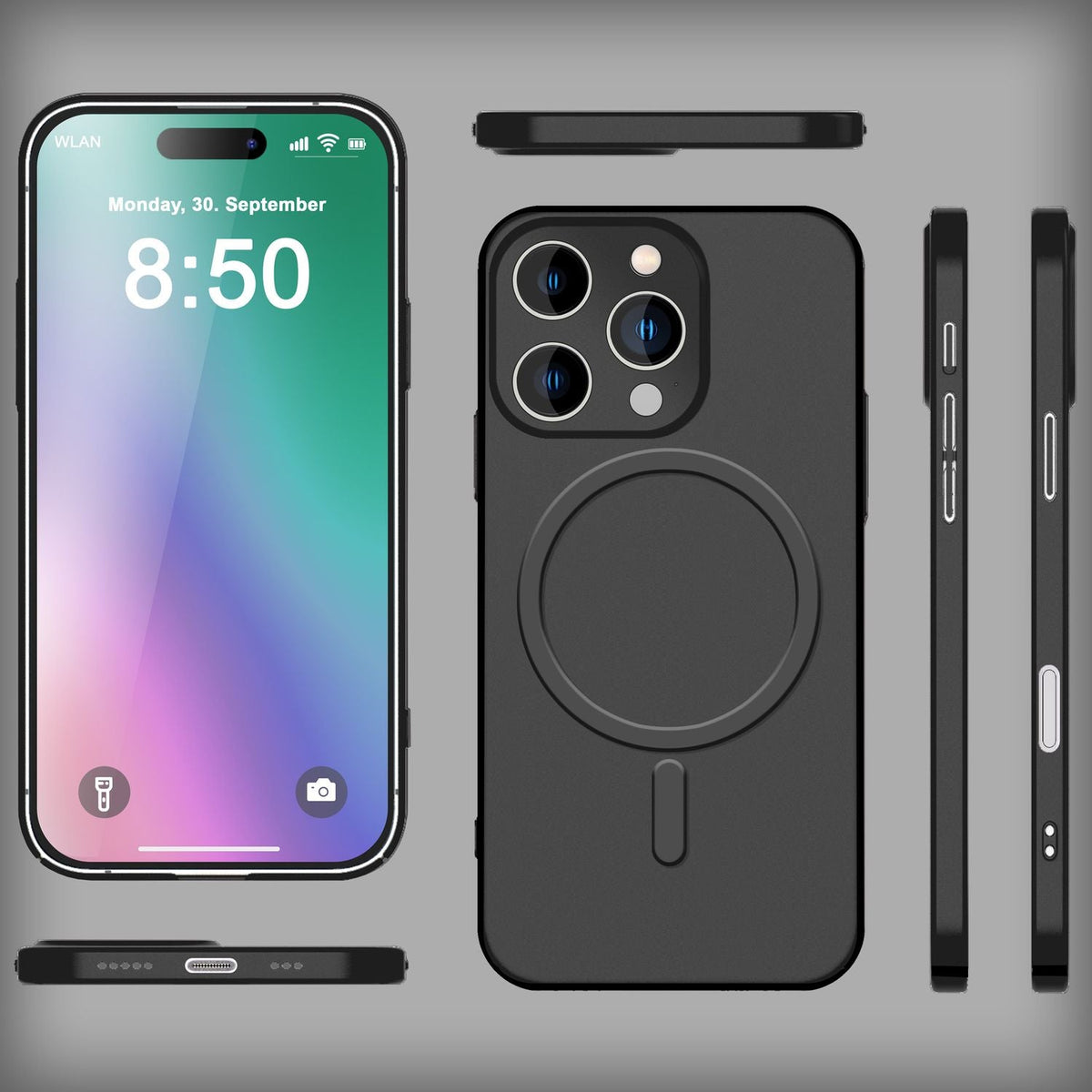 NALIA Ultra-Slim Hardcase für iPhone 16 Pro Max – MagSafe kompatibel & 0.3mm Dünn – THINIX (Mattes & Schlankes Case) – Marke aus Berlin