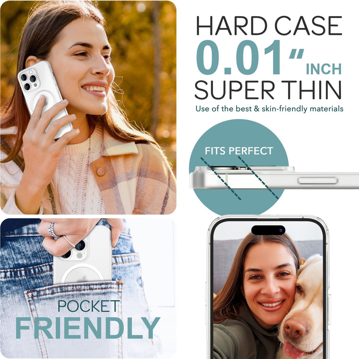NALIA Ultra-Slim Hardcase für iPhone 16 Pro Max – MagSafe kompatibel & 0.3mm Dünn – THINIX (Mattes & Schlankes Case) – Marke aus Berlin