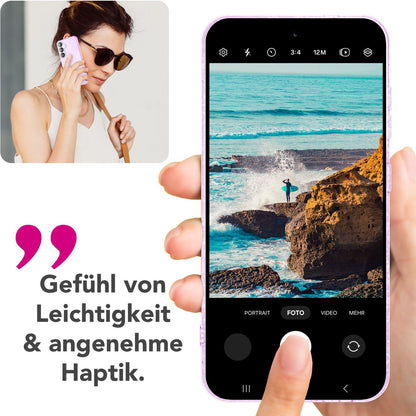 NALIA Glitzerhülle für Samsung Galaxy S25 Plus – Funkelnder Glitzer-Look & Grip – SHINEPOP (Silikon Case) – Marke aus Berlin
