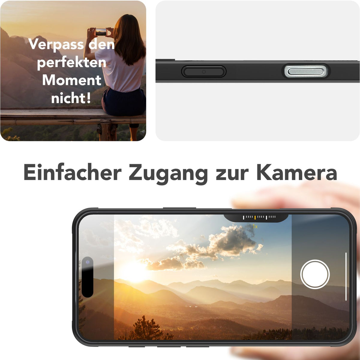 NALIA Magnetische Panzerhülle für iPhone 16 – Ring-Halterung 360° & MagSafe kompatibel – STORMGUARD (Outdoor Case) – Marke aus Berlin